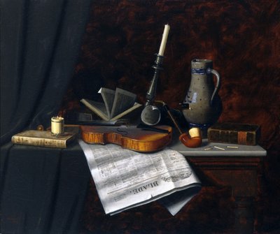 Naturaleza muerta con la hoja de Toledo de William Michael Harnett